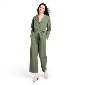 Nili Lotan x Target Olive Green Long Sleeve Jumpsuit size XS